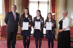 Loreto Grammar School - Winners of the Healthcare Category, the Best International Collaboration and the Overall Winners of the TeenTech Awrards